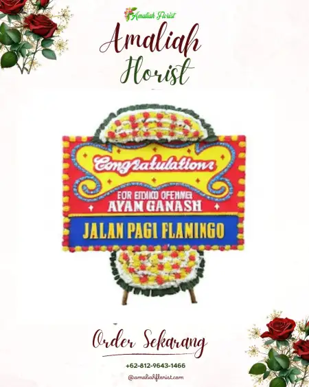 Sewa Papan Bunga Geparang